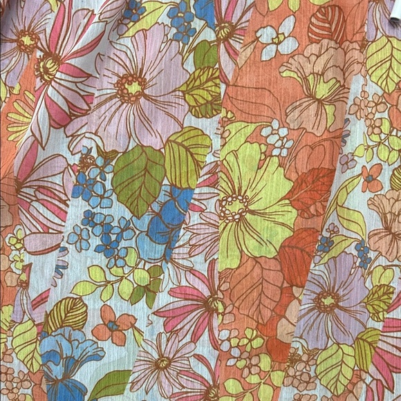 Sanctuary Multicolor Floral Bathing Suit Coverup, Size Medium - Picture 6 of 9